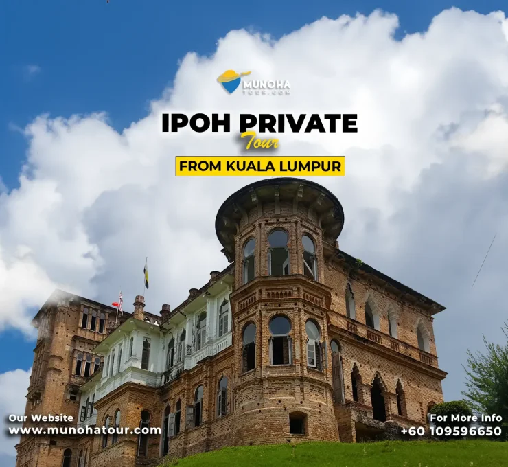 Tourists exploring Kellie's Castle in Ipoh during a private tour